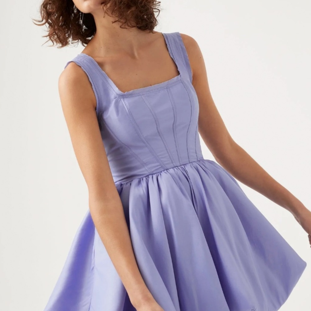 Aje Lavender Mini Dress